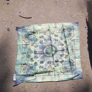 Yellow and blue tye dye Bandana